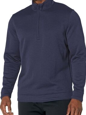 Under Armour Navy Quarter-Zip Golf Pullover Large
